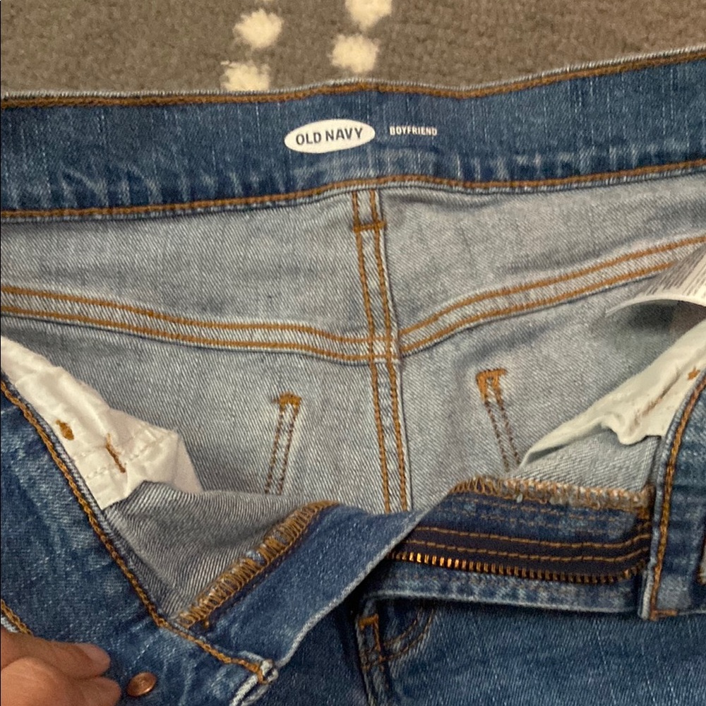 Old Navy Blue Jean Shorts Distressed Cut-Off Style - Picture 3 of 4